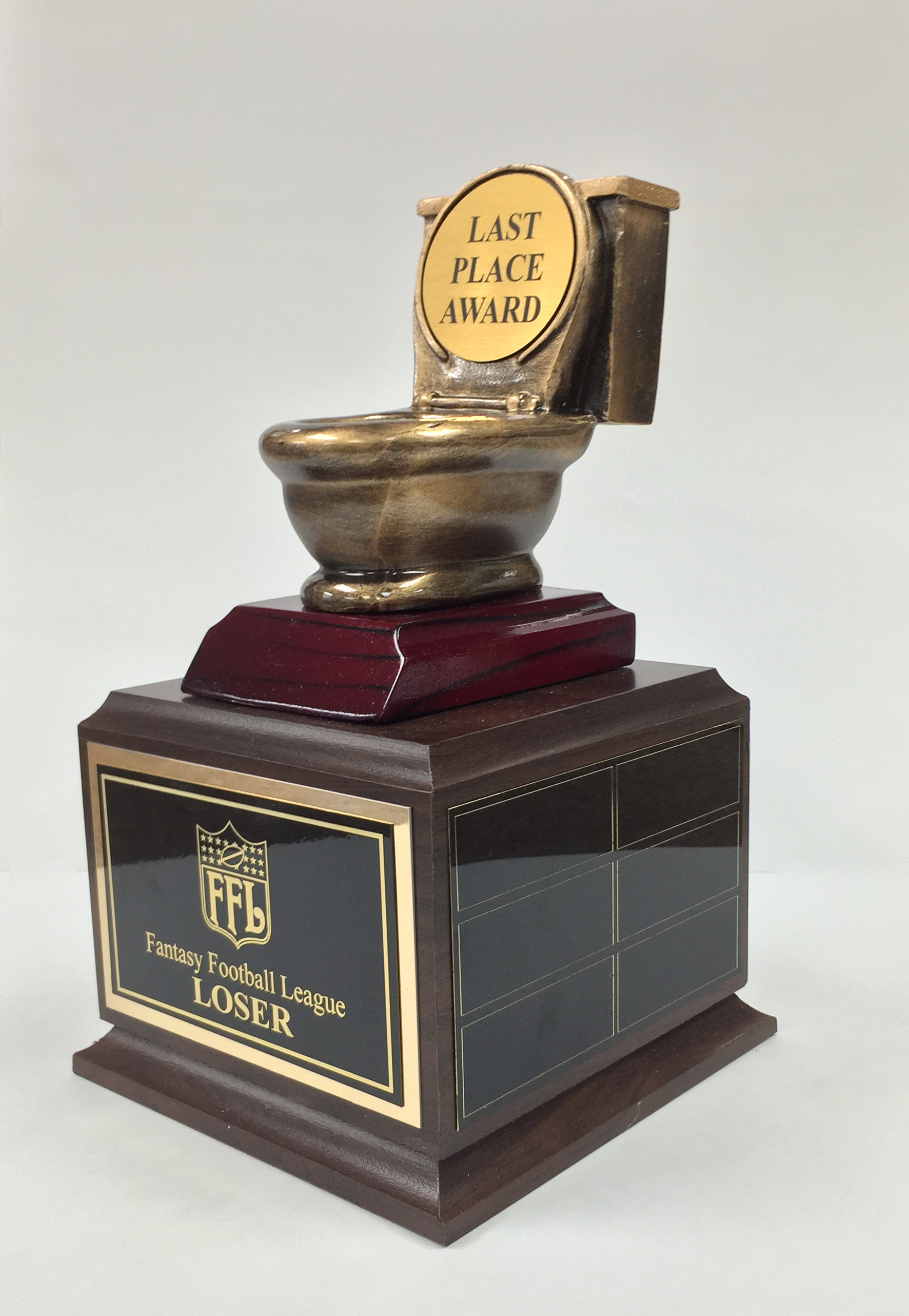 Resin Toilet Bowl Trophy on a 5.5" Wide x 4.25" Tall ...