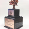 Armchair Quarterback on Black Two Tier Base