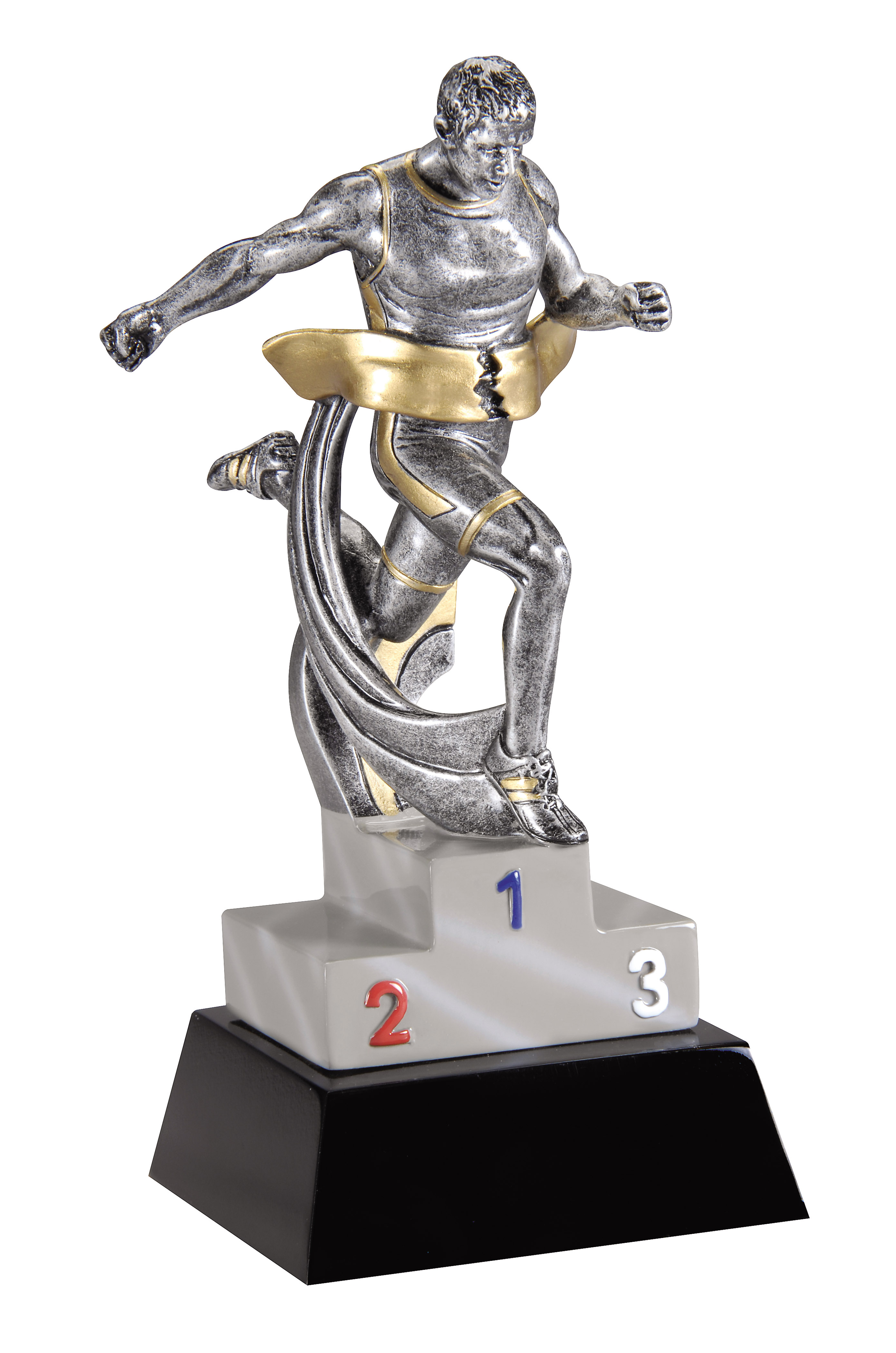 RUNNER UP TROPHY SIZE 7.5 CM  FREE ENGRAVING   A1559A  RESIN CONSTRUCTION 