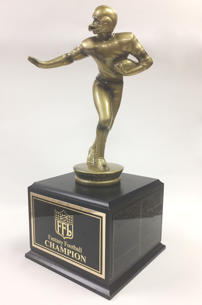 Mens Soccer Player Gold Metal Trophy Topper 5 1/2" Tall 